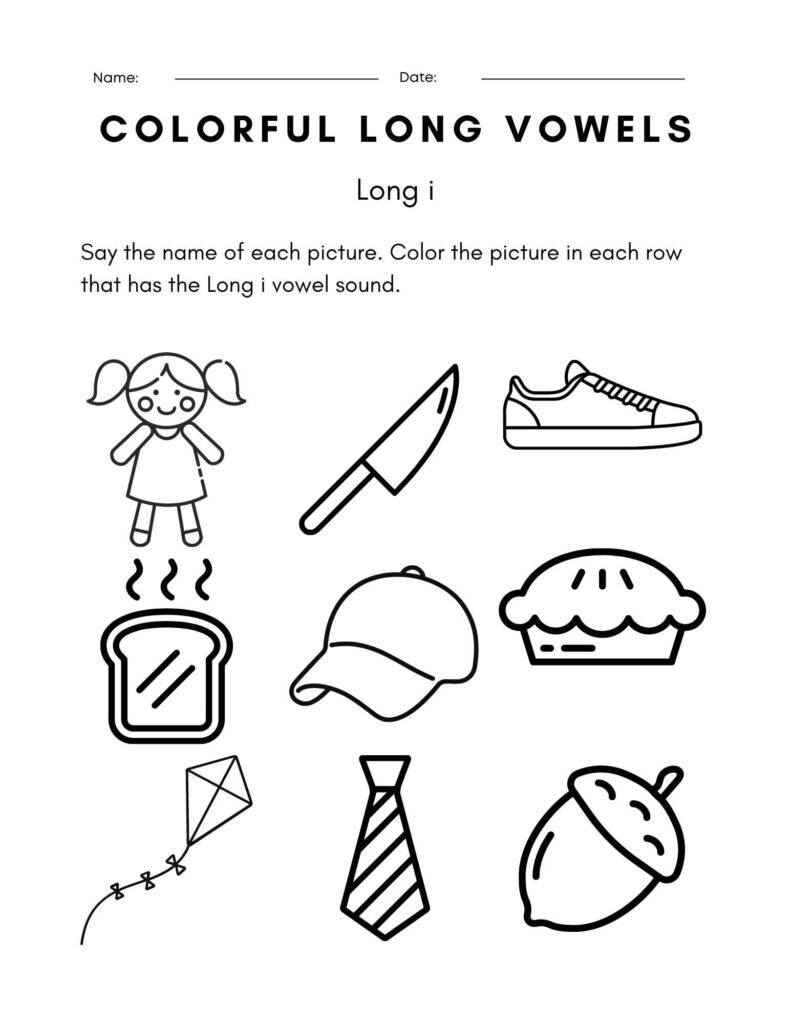 learning vowels worksheet 